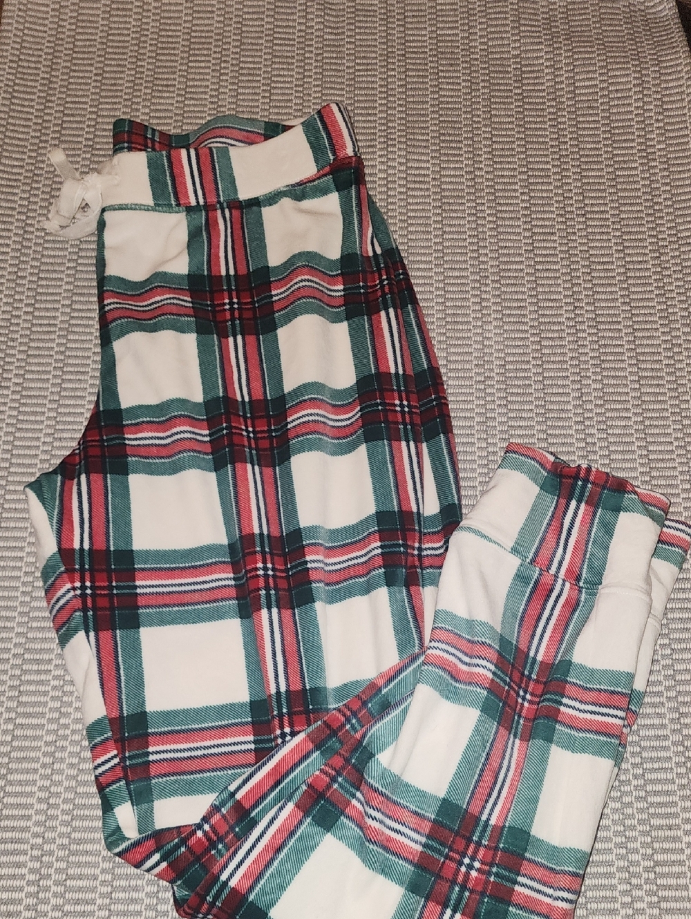Rachel Zoe Red and Teal Plaid Lounge Pants